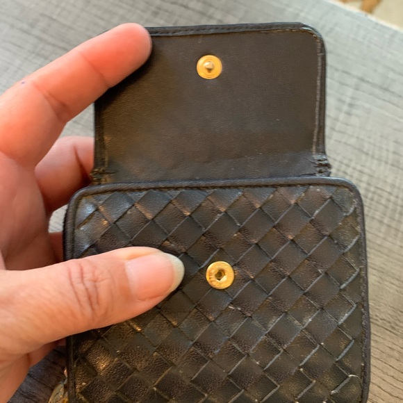 ‘90s Vintage J.G. Hook woven wallet navy - Picture 2 of 6